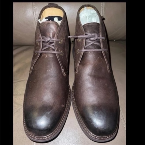 Sebago Brown Rugged Leather Lace Up Reese Chukka Ankle Boots Mens Size 11.5W main image 4